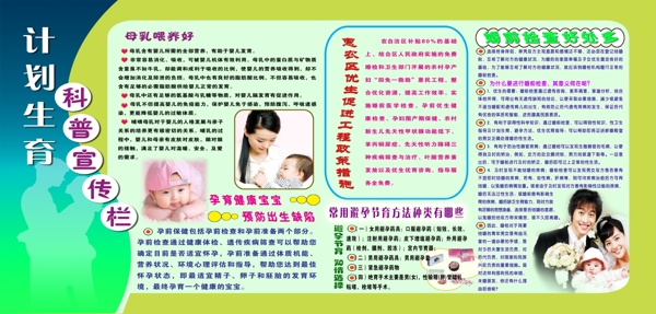 計(jì)劃生育宣傳欄