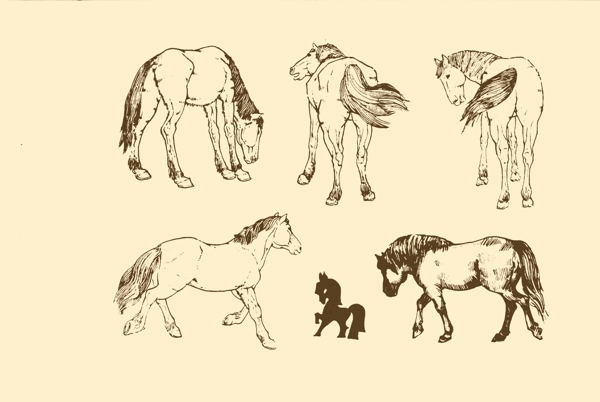 動物圖案馬圖片