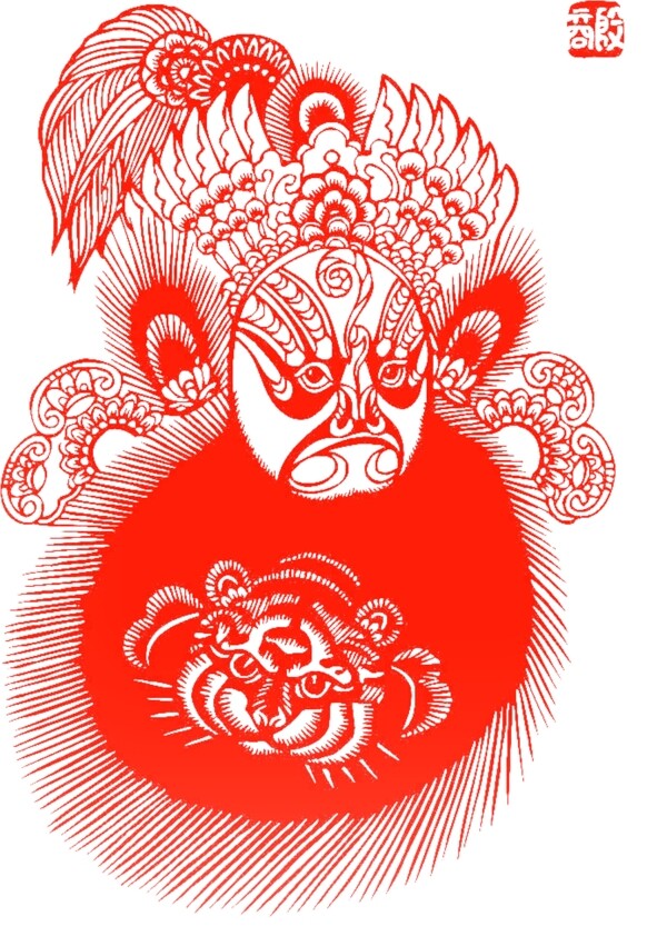剪紙臉譜