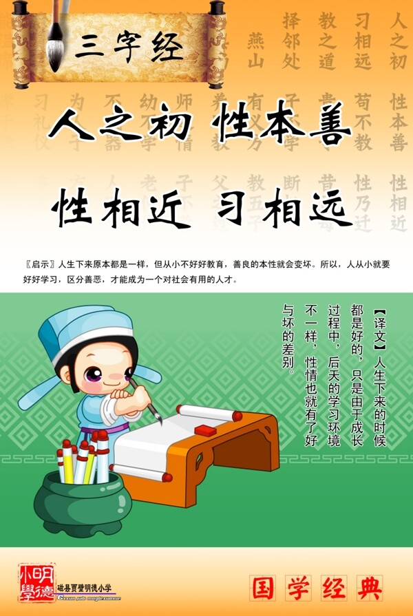 三字經(jīng)展板圖片