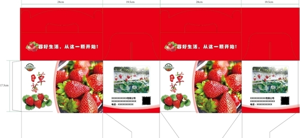 草莓包装礼盒彩箱