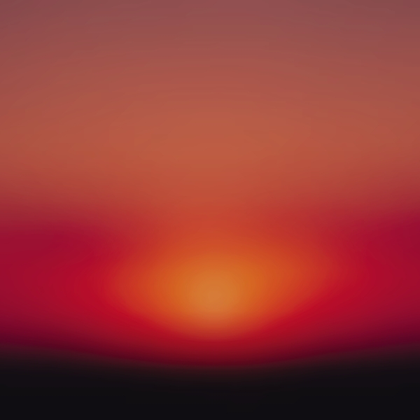 夕陽光暈矢量背景