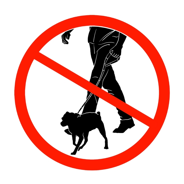 禁止携带宠物插画