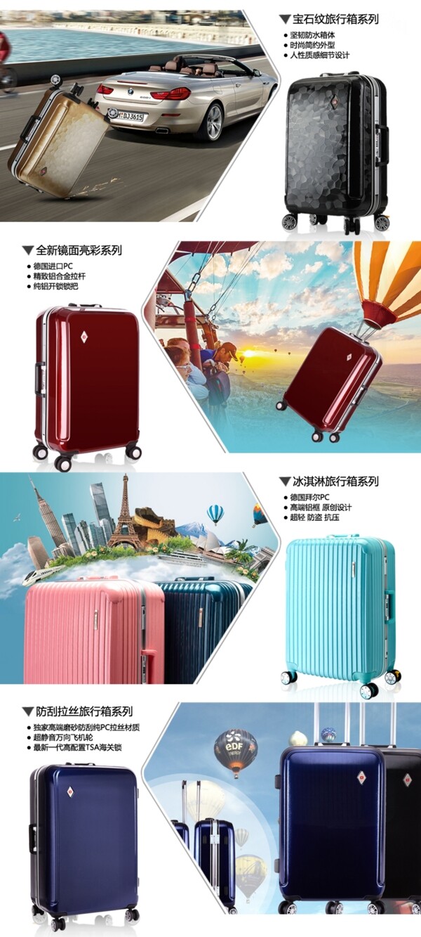 拉桿箱旅行箱詳情頁