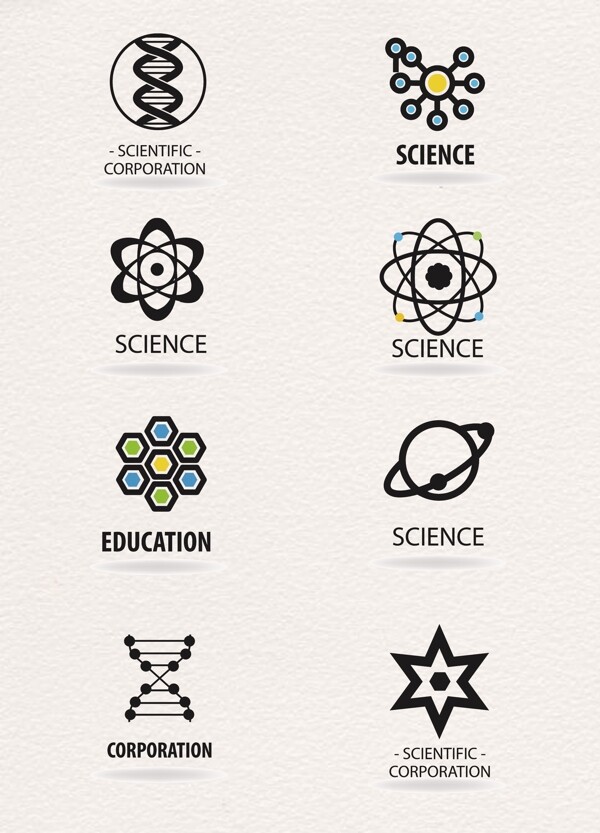 矢量科学logo设计元素