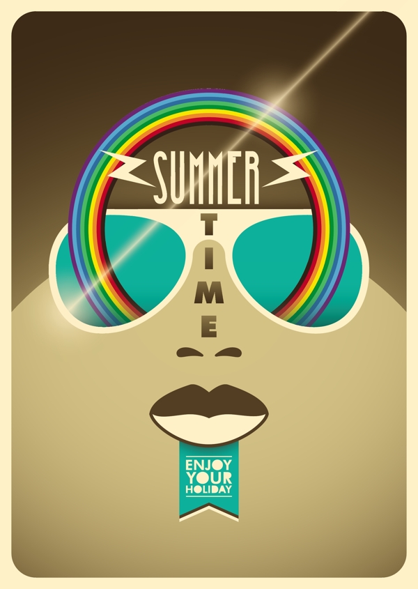 夏季创意设计海报