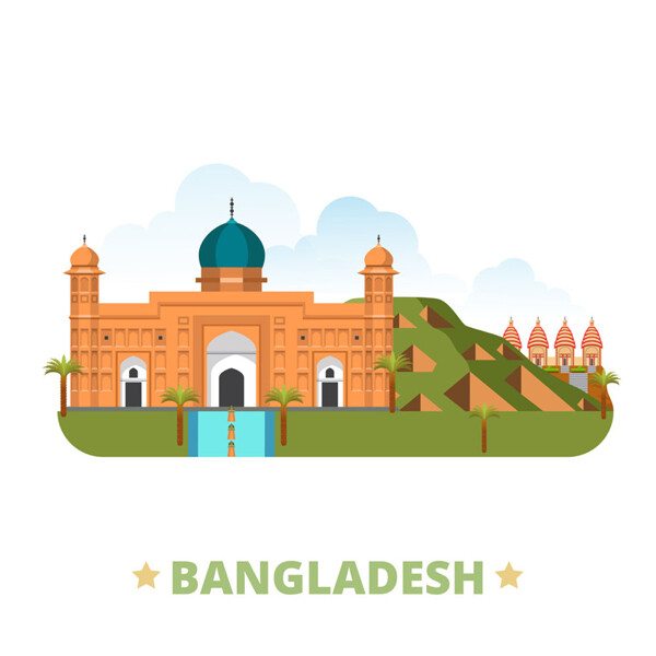 孟加拉国建筑漫画图片
