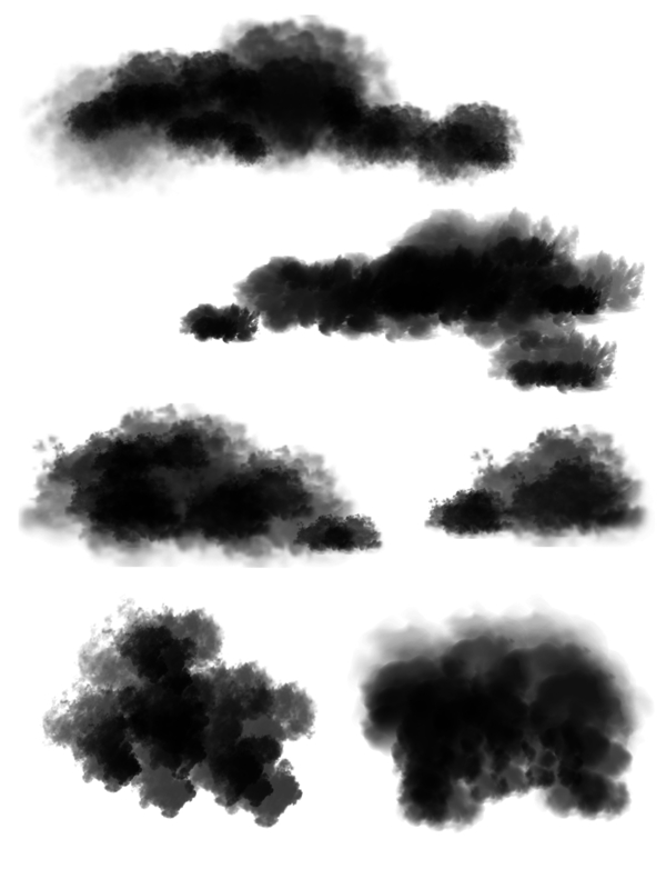 原创水墨烟雾墨色云可商用设计元素