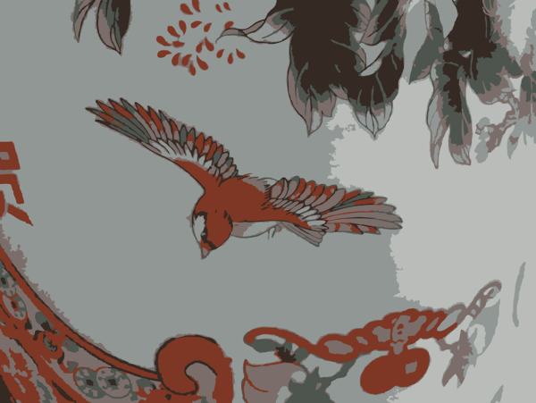 一個(gè)現(xiàn)成的鳥(niǎo)的中國(guó)風(fēng)格