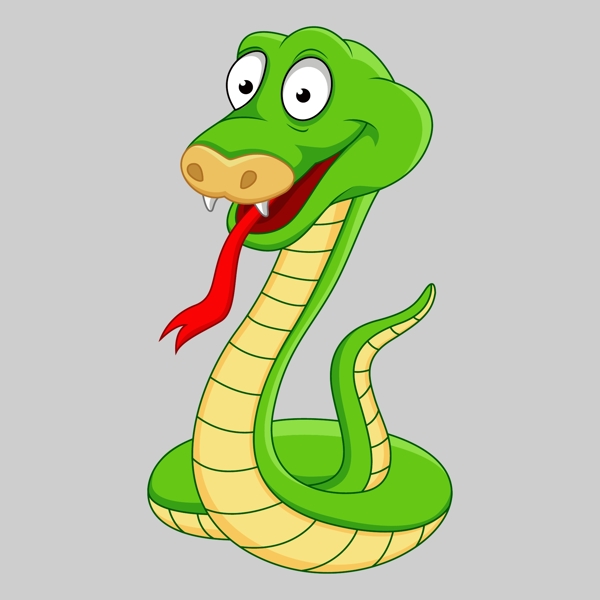 印花矢量图可爱卡通民族图案卡通动物蛇免费素材