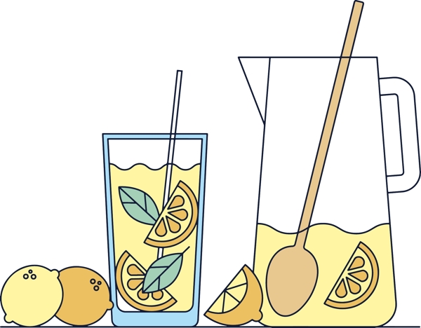 夏季手繪飲料