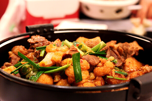 花菜燉肉圖片