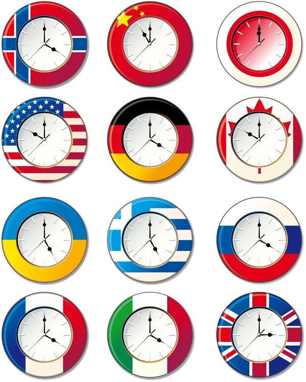 在不同的国家的向量时钟