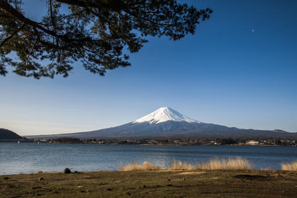 日本富士山旅游旅行背景素材图片