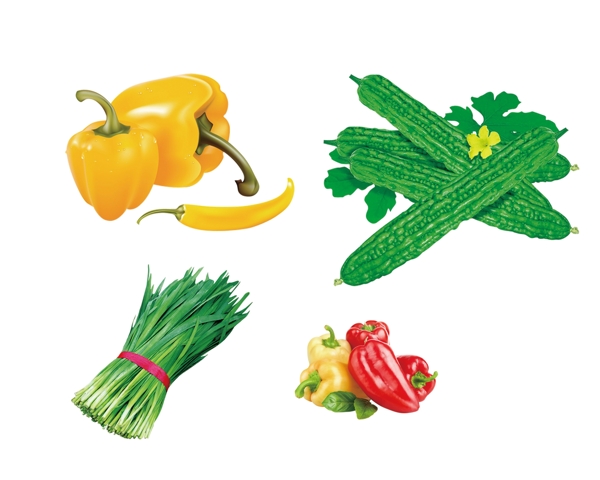 蔬菜素材分层