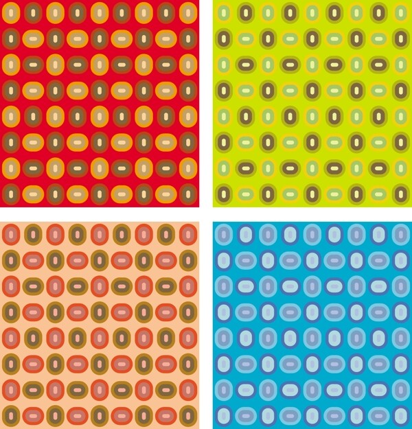 歐美花紋6789矢量EPS