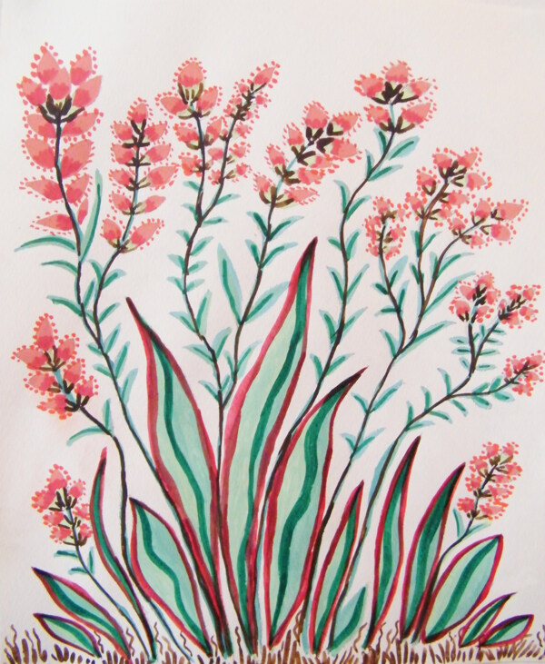 位圖植物寫意花卉花朵免費素材