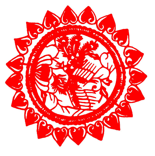 圓形窗花剪紙民間美術(shù)0057