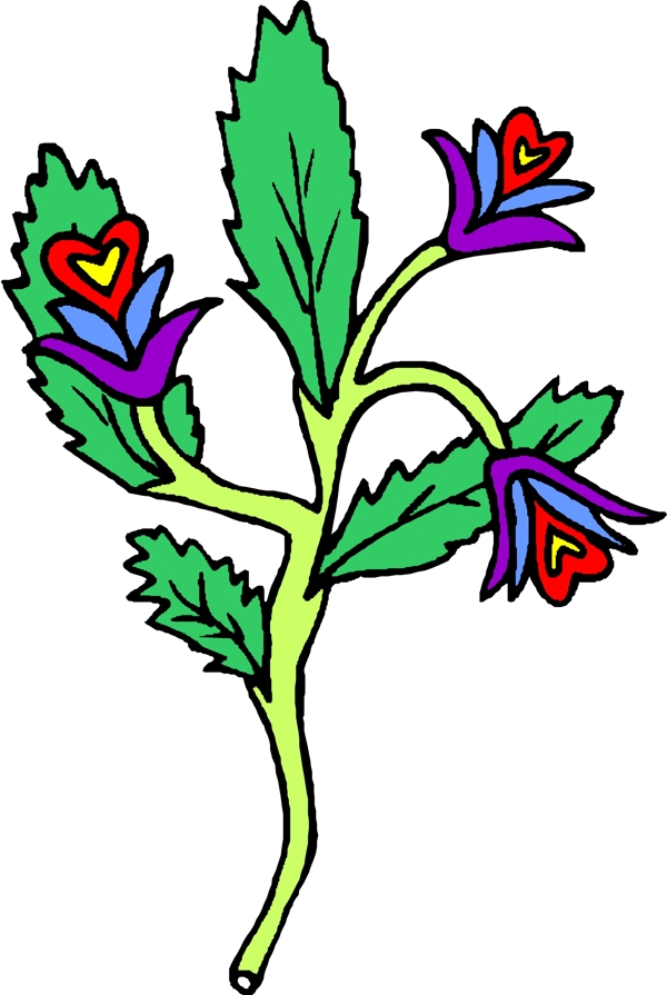 花草花紋裝飾EPS
