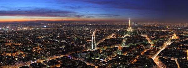 巴黎夜景超清图片