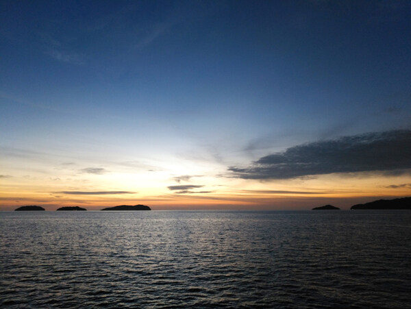 大海夕阳风景