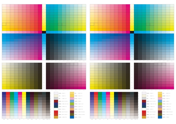 色标常用色和印刷纸张尺寸图片