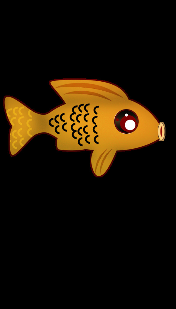 小鱼鱼鱼素材卡通鱼