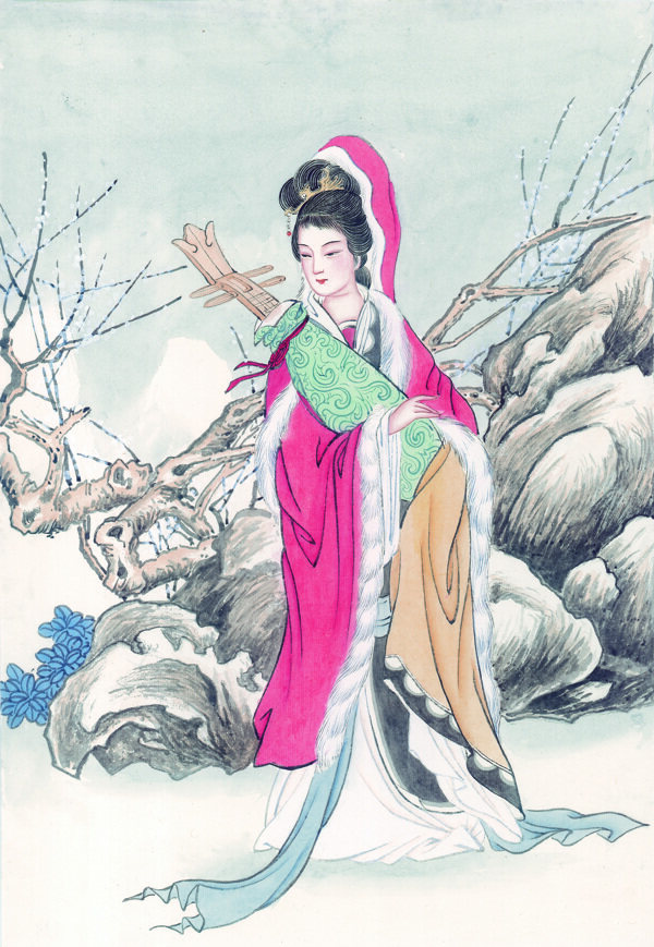 中華藝術(shù)繪畫古畫繪畫仙女神仙嫦娥貂蟬西施中國古代繪畫