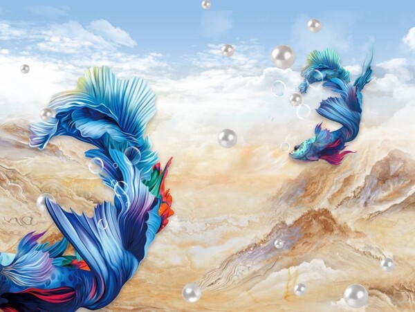 新中式背景墻