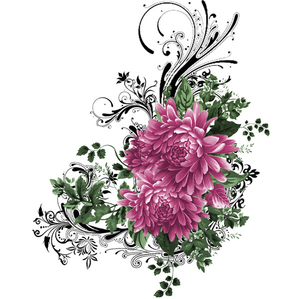 位圖時尚休閑女裝成熟優(yōu)雅女裝植物花卉免費素材