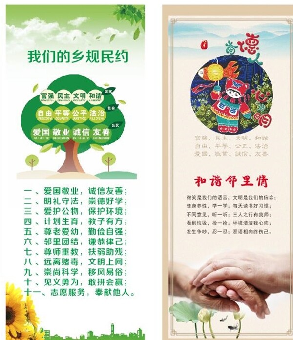 社會主義核心價值觀村規(guī)明約