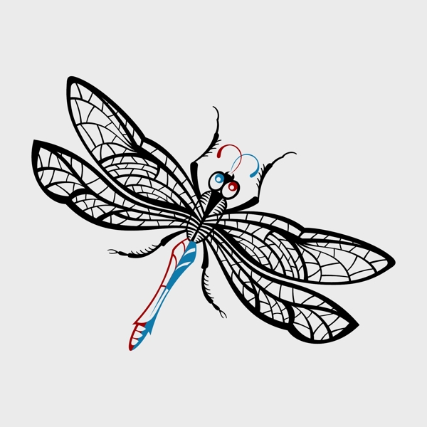 纹身蜻蜓