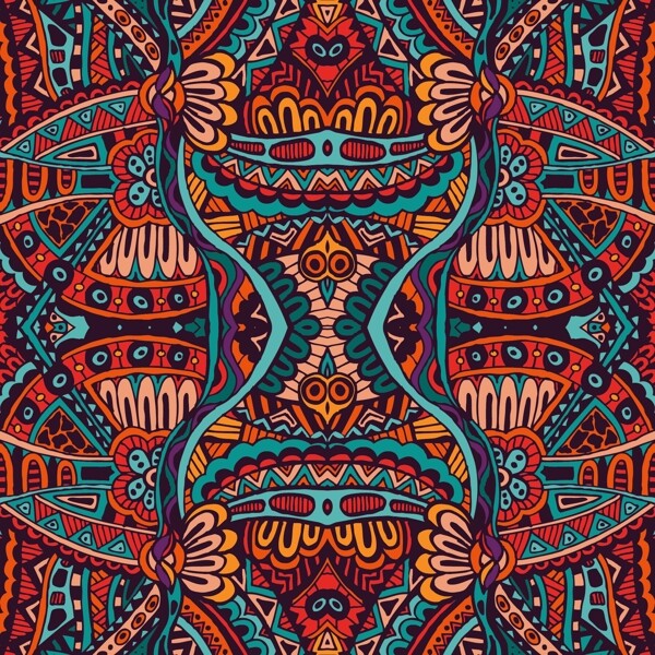 無縫花紋圖片