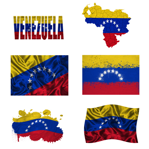 委内瑞拉国旗地图图片