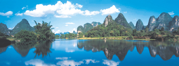 桂林山水长卷高清晰图片