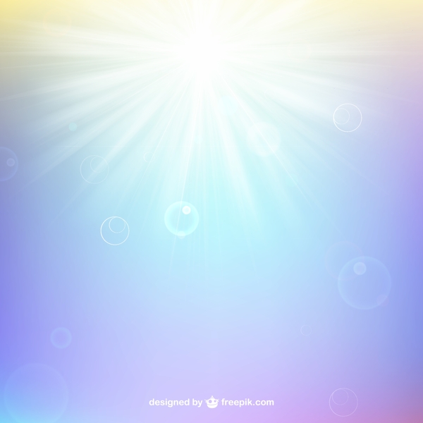 夢(mèng)幻陽(yáng)光背景矢量圖圖片