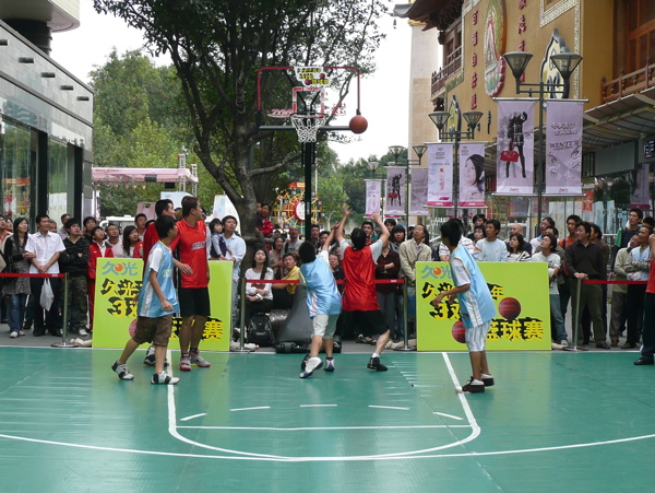 上海街头篮球赛图片