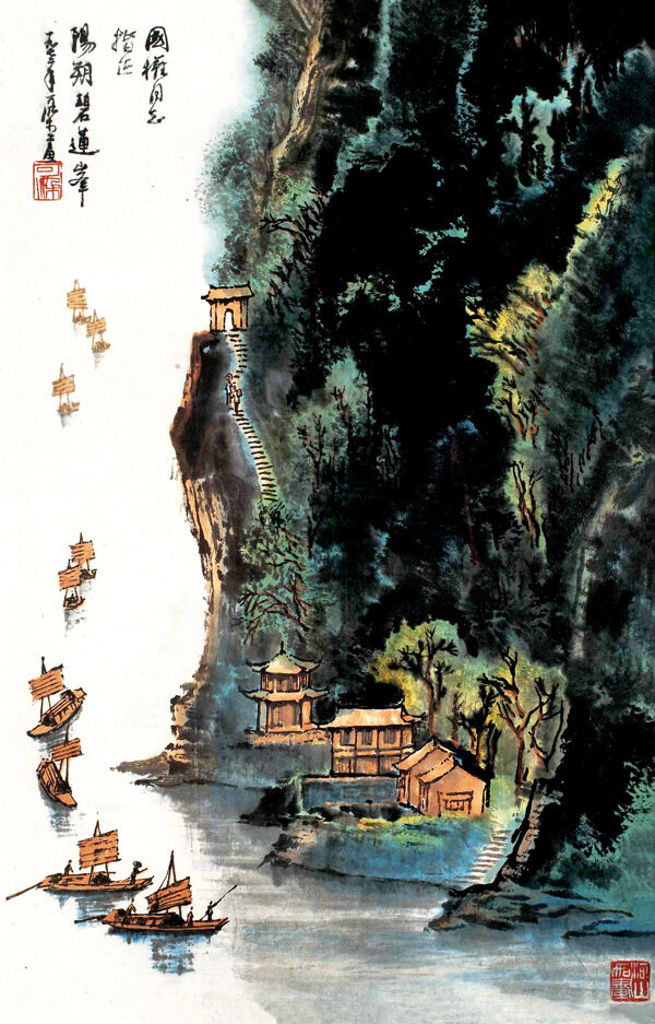 春江船歌图片