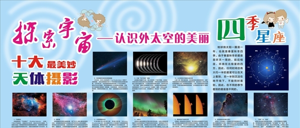 宇宙探索展板