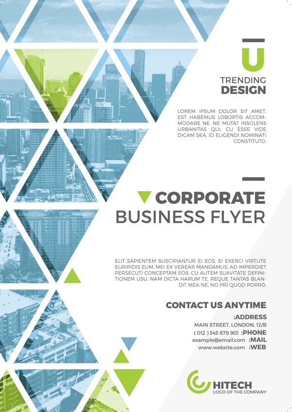 企业商务单页PSD模板