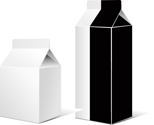 盒装牛奶设计效果图图片