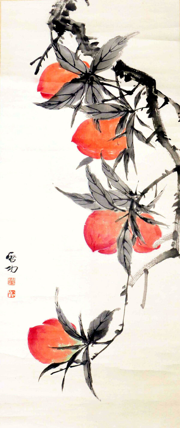 溥心畬桃