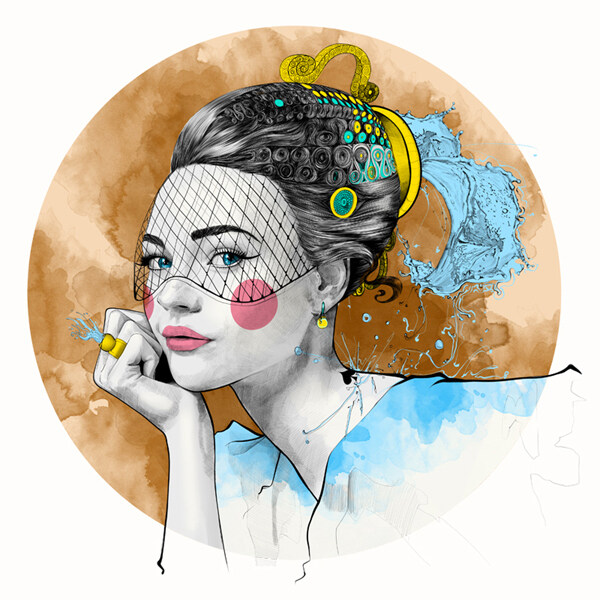 位圖插畫時(shí)尚插畫人物插畫藝術(shù)效果免費(fèi)素材