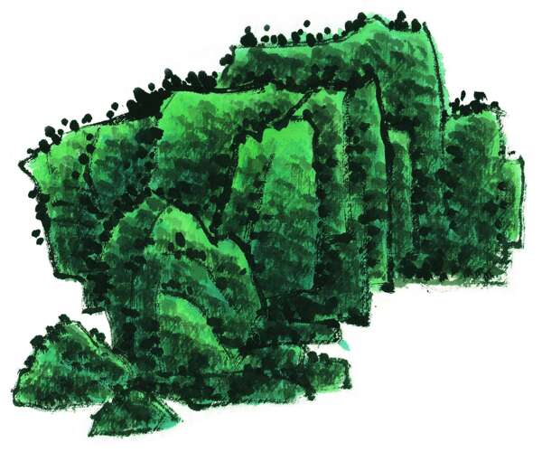水墨山水畫圖片