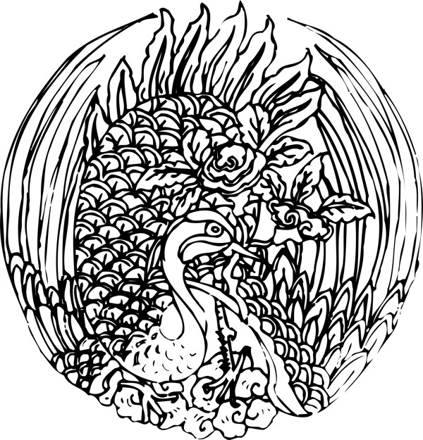 印花矢量圖動(dòng)物色彩花紋民族免費(fèi)素材