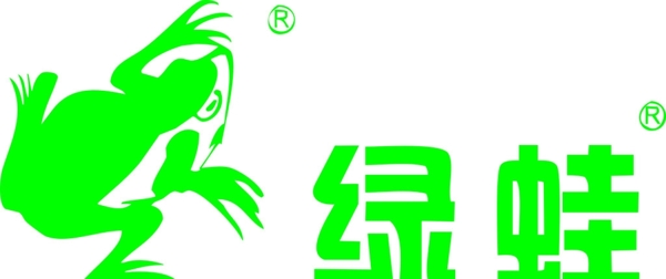 綠蛙矢量圖片