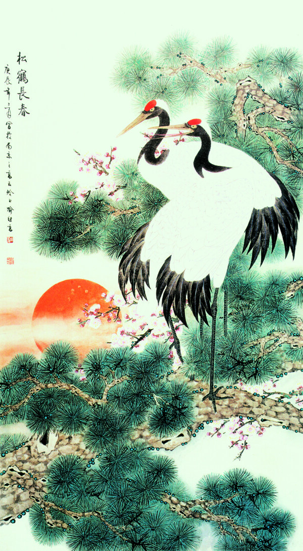 松鶴圖