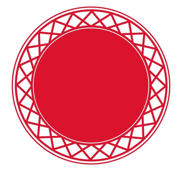 圓形中式邊框