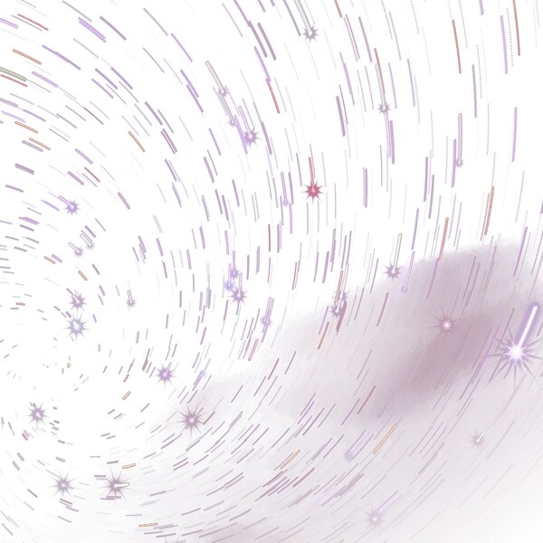 紫色点线环绕星空元素