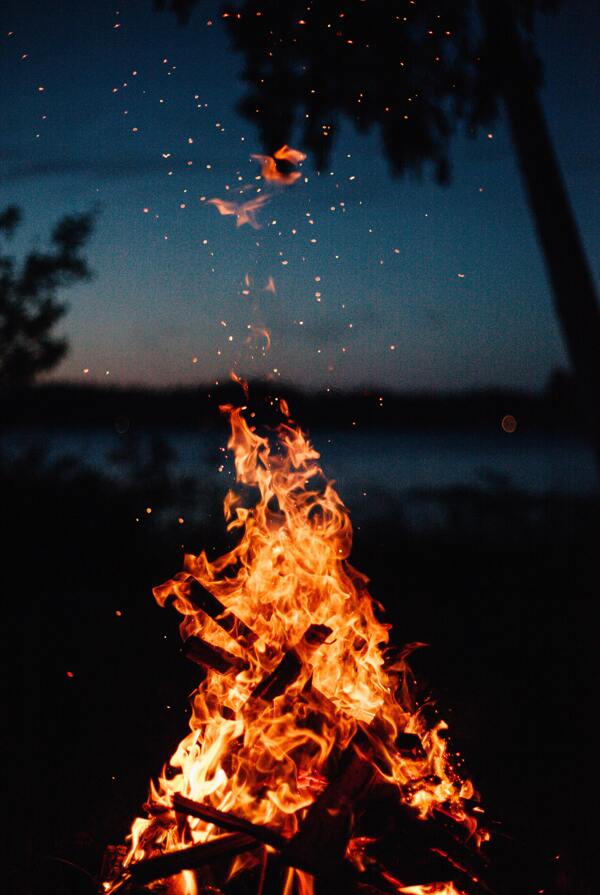 燃烧的火苗火焰